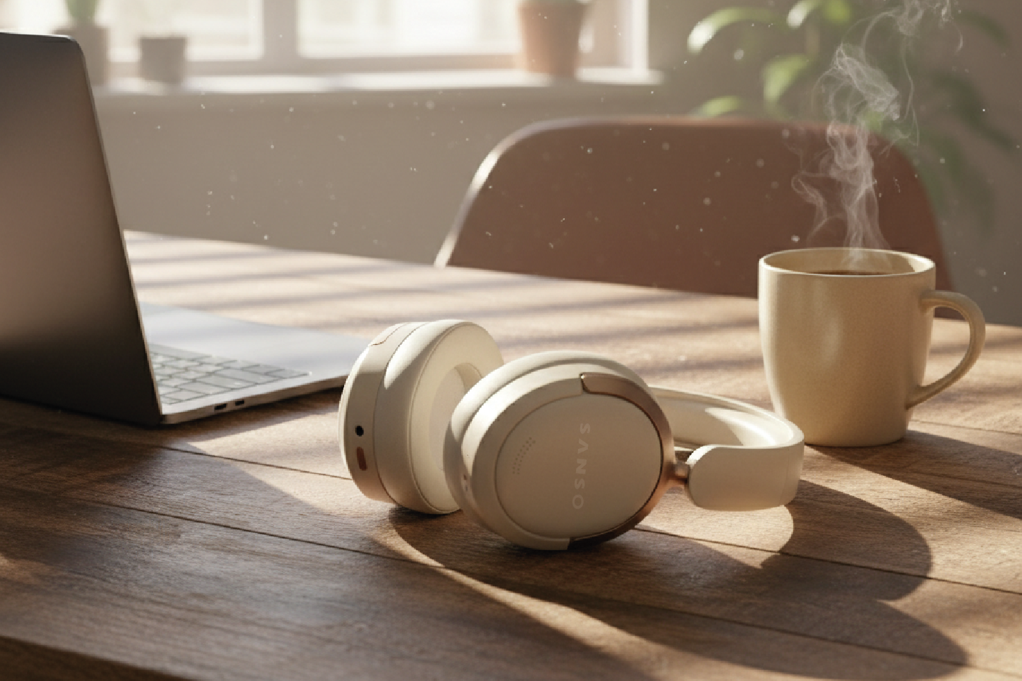 Sanso Vervé Premium Wireless Headphones - ANC, ENC & 3D Surround Sound